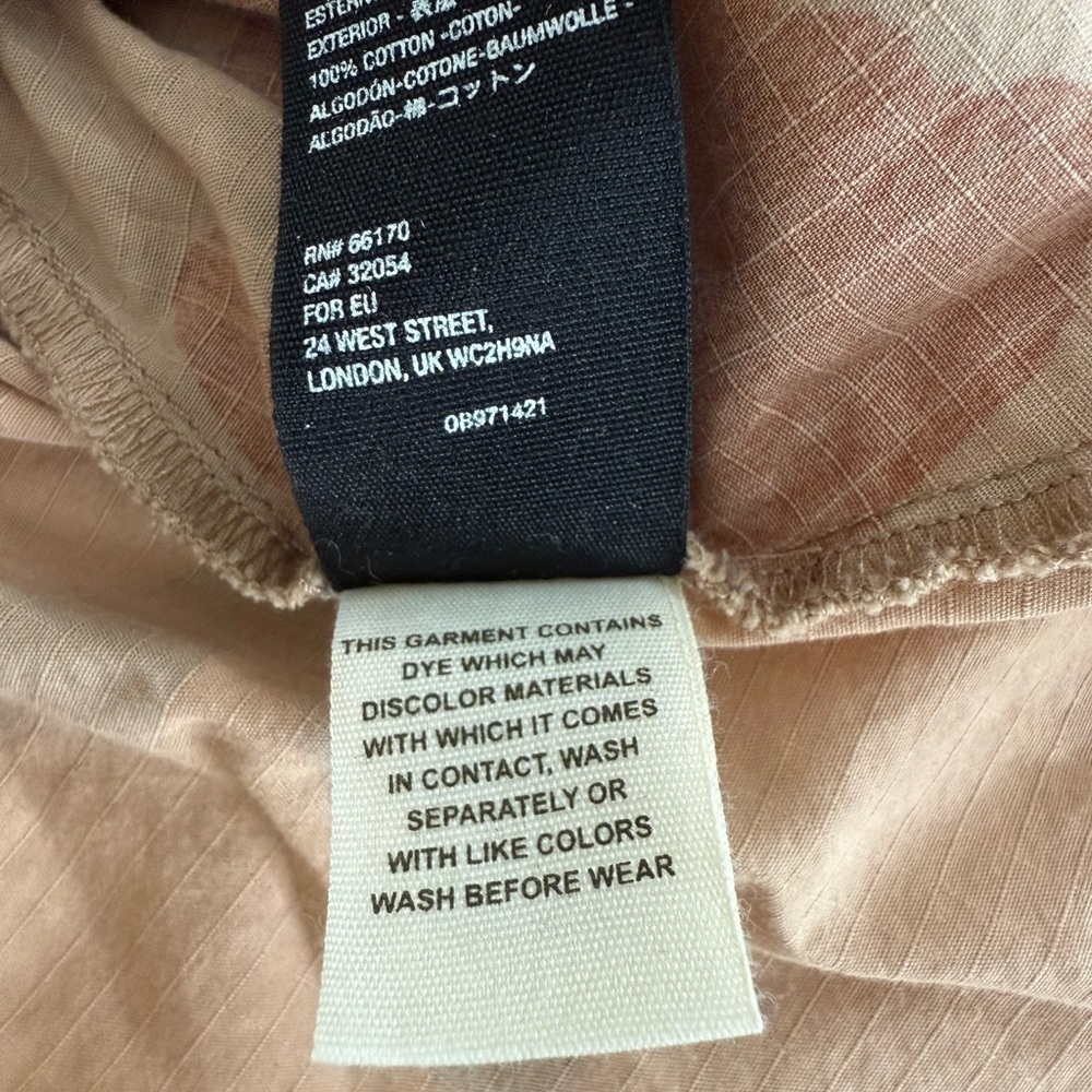 FREE PEOPLE CAMO UTILITY JACKET WOMEN’S SMALL 100% COTTON MILITARY CARGO BOHO - Picture 5 of 13